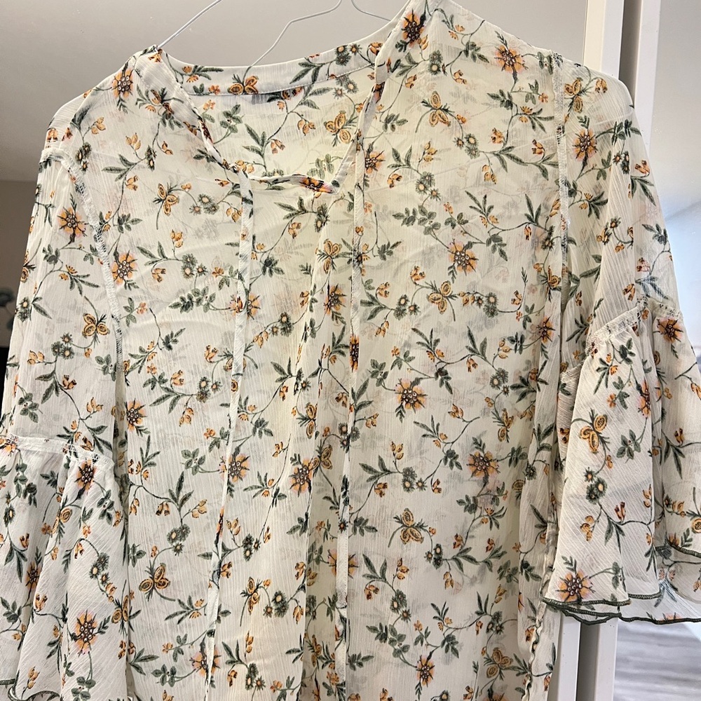 Efeni Floral Print Women's Top